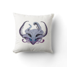 Lady tentacle square pillow