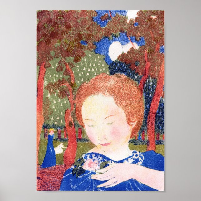 Lady Touching the Corsage, Maurice Denis Poster (Front)