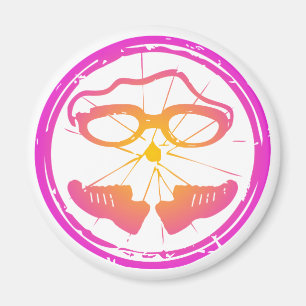 Lady Triathlon Magnet