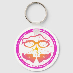 Lady Triathlon, woman triathlon Key Ring