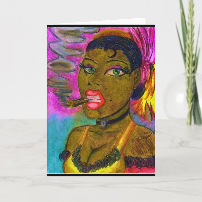 Lady tuxa a Cigar Card (Front)