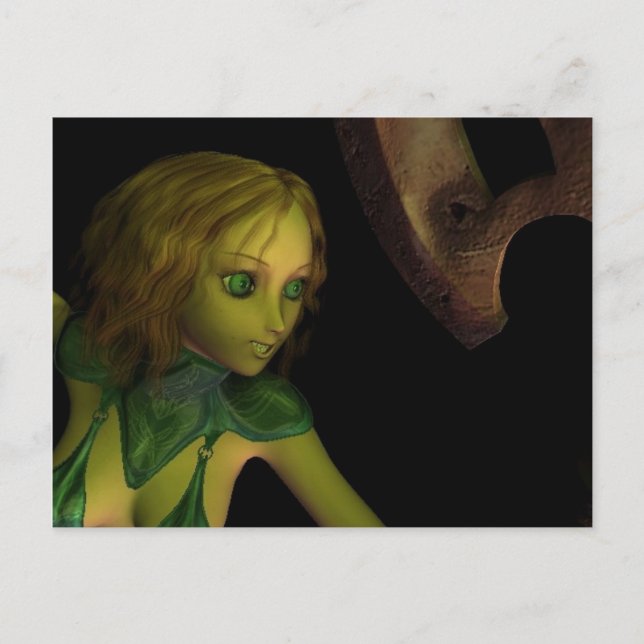 Lady under the Axe Post Card (Front)