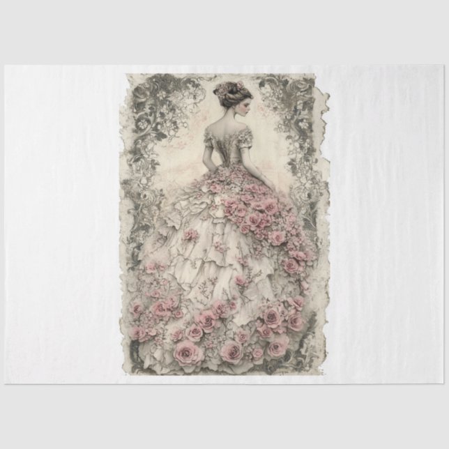 Lady Valentine Tissue Paper (Front)