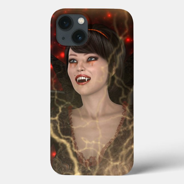 Lady Vamp Case-Mate iPhone Case (Back)