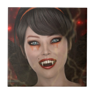 Lady Vamp Ceramic Tile