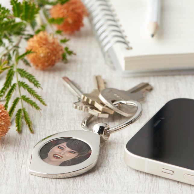 Lady Vamp Key Ring (Side)