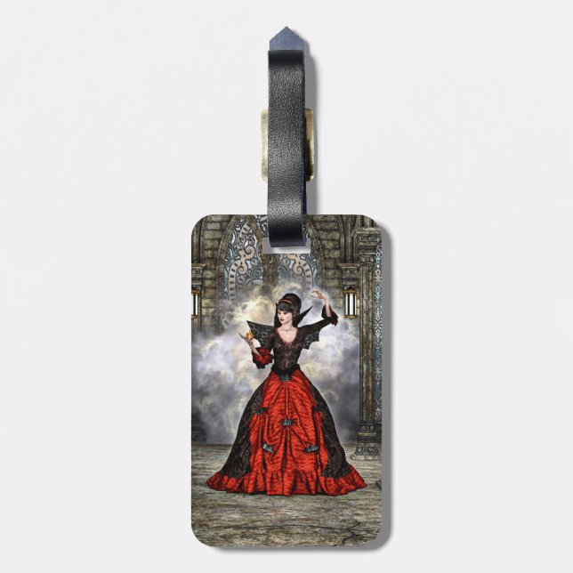 Lady Vamp Luggage Tag (Back Vertical)