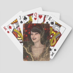 Lady Vamp Playing Cards