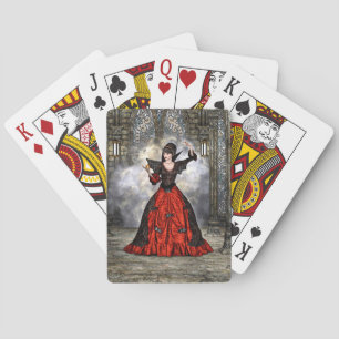 Lady Vamp Playing Cards