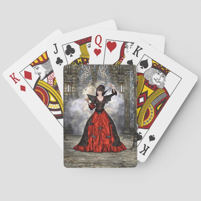 Lady Vamp Playing Cards (Back)