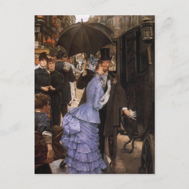 Lady Victorian Traveller Postcard (Front)