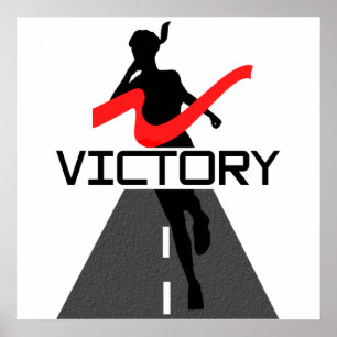 Lady Victory Runner Poster
