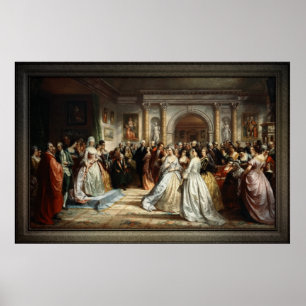 Lady Washington's Reception Day by D. Huntington Poster