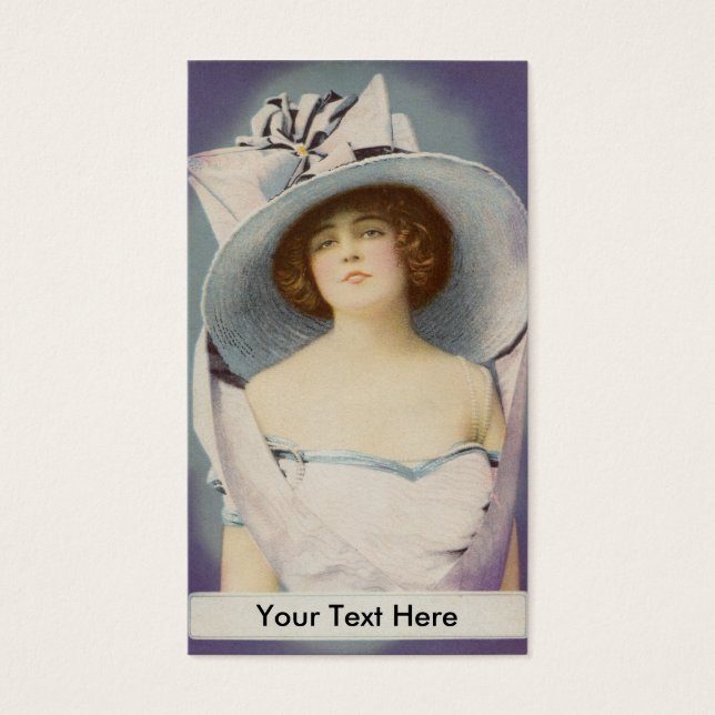 Lady Wearing Big Hat with Bow (Front)