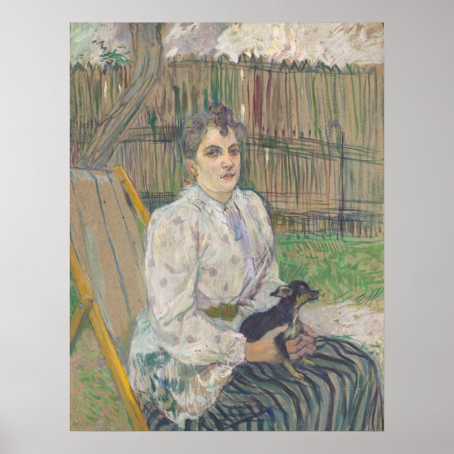 Lady with a Dog - Toulouse-Lautrec Fine Art Poster (Front)