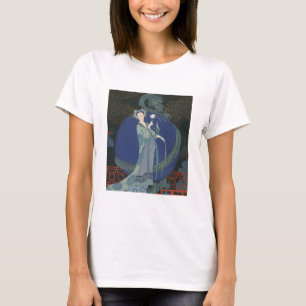 Lady with a Dragon (colour litho) T-Shirt