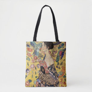 Lady with a Fan by Gustav KIlimt Tote Bag