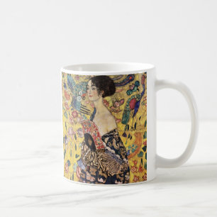Lady with a Fan by Gustav Klimt Coffee Mug