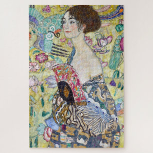 Lady with A Fan, Gustav Klimt Jigsaw Puzzle