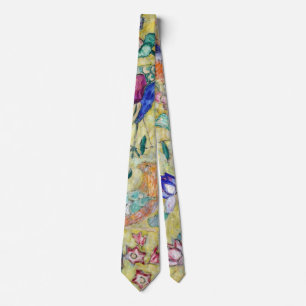Lady with A Fan, Gustav Klimt Tie