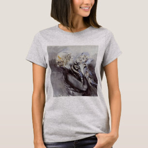 Lady with a Grey Cat (by Giovanni Boldini) T-Shirt