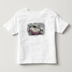 Lady with a lapdog, man and black servant, 1737 toddler T-Shirt