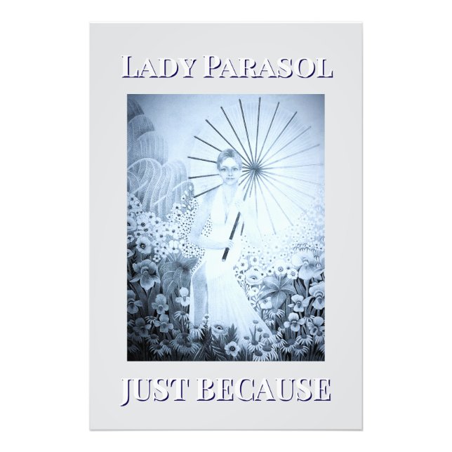                            Lady with a Parasol     Photo Print (Front)