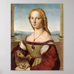 Lady with a Unicorn by Raphael Canvas Print