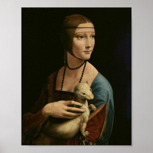 Lady with an Ermine – Da Vinci Portrait Print