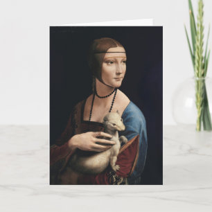 Lady with an Ermine Greeting Card