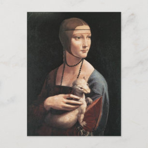 Lady with an Ermine Postcard