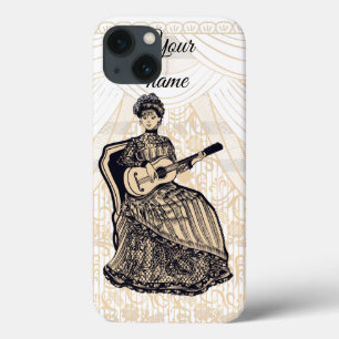 lady with guitar iPhone 13 case