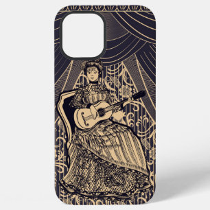 Lady with guitar iPhone 12 pro max case