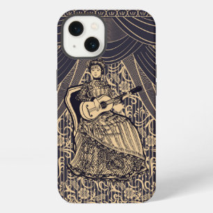 Lady with guitar iPhone 13 case