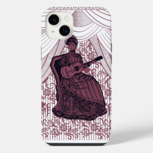 lady with guitar iPhone case