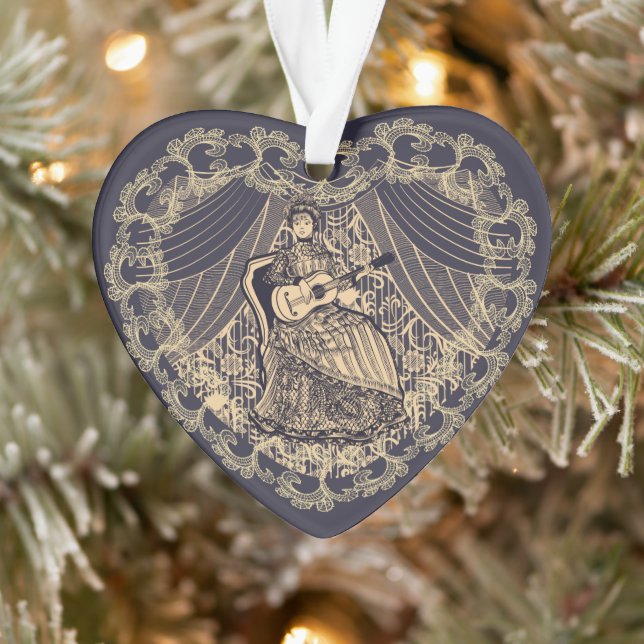 Lady with guitar ornament (Tree)