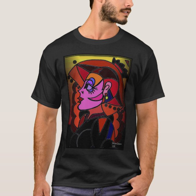 Lady with Hat T-Shirt (Front)