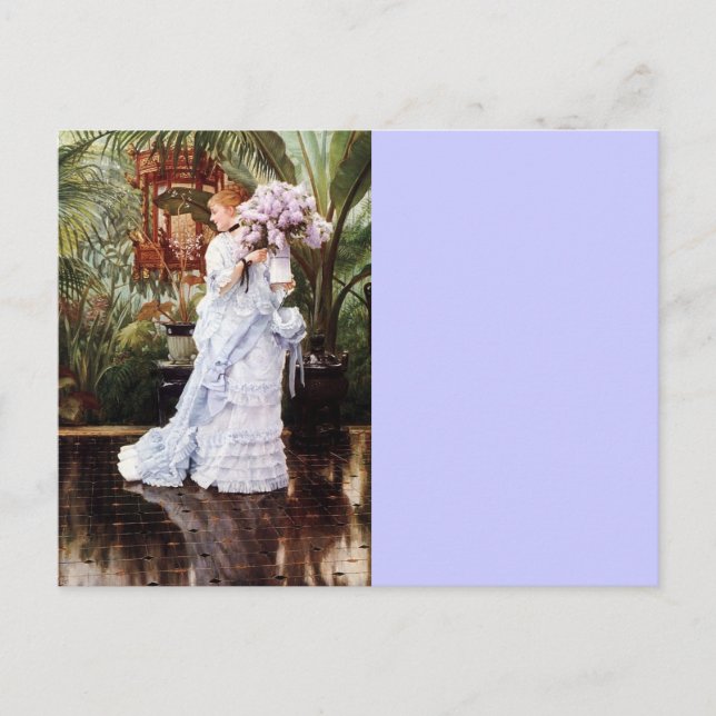 Lady with Lilacs Postcard (Front)