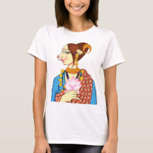 LADY WITH LOTUS - ETHNIC INDIAN DESIGN