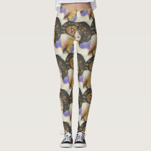 lady with mushroom brown tan tone leggings