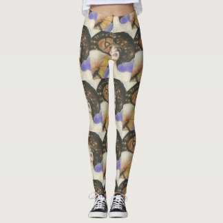 lady with mushroom brown tan tone leggings