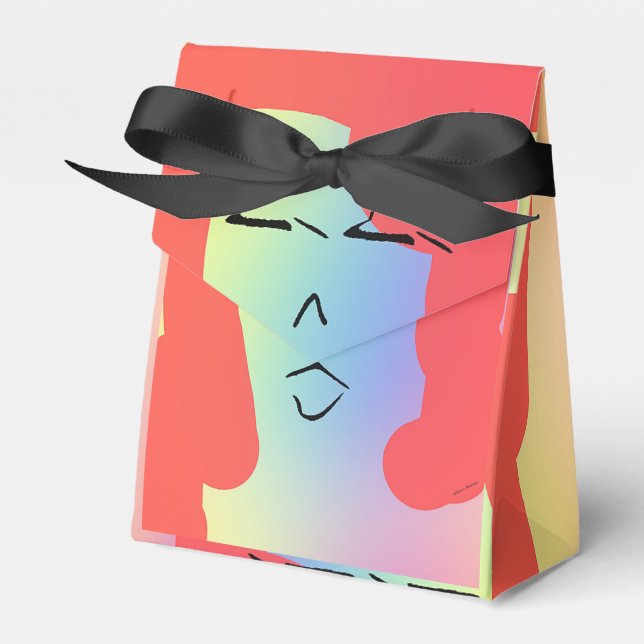 LADY WITH RED HAIR FAVOUR BOX (Front Side)