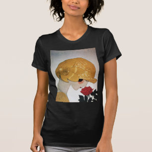 LADY WITH RED ROSE T-Shirt
