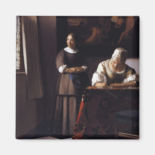 Lady Writing a Letter Magnet