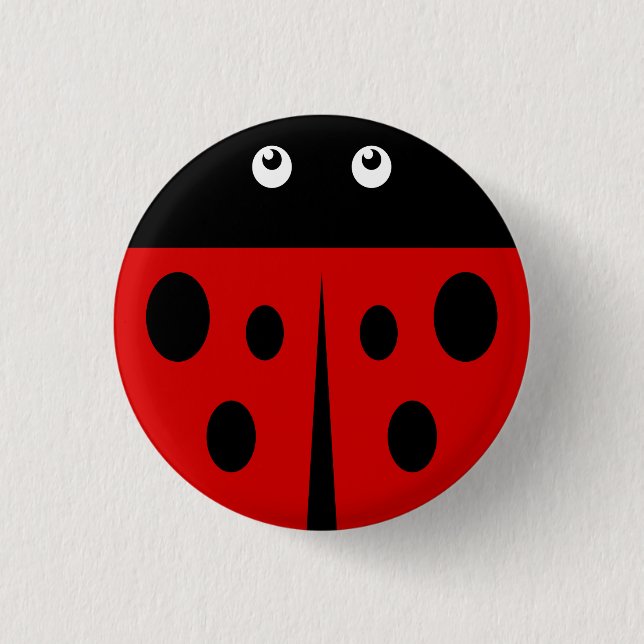 Ladybird 3 Cm Round Badge (Front)