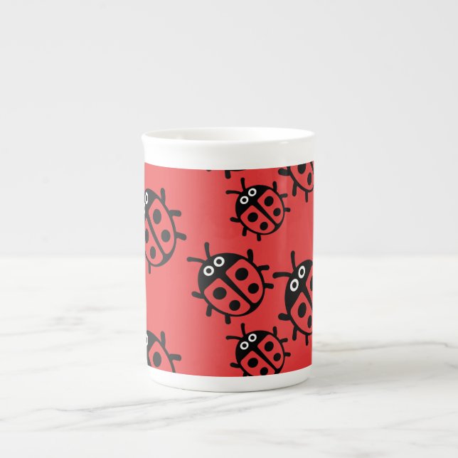 ladybird And Ladybug Bone China Mug (Front)