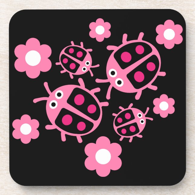 Ladybird And ladybug  Coaster (Front)