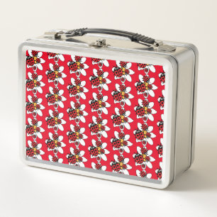 ladybird And Ladybug Family   Metal Lunch Box