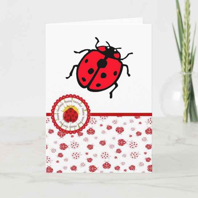 Ladybird - Birthday Card (Front)