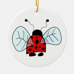 Ladybird Ceramic Ornament